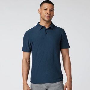 Vuori Men's Deep Blue Polo Shirt Size X-Large